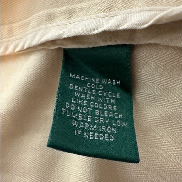 Lauren Ralph Lauren Cotton Linen Safari Blazer Jacket Sz 20W Tan Pockets Neutral - Picture 12 of 12